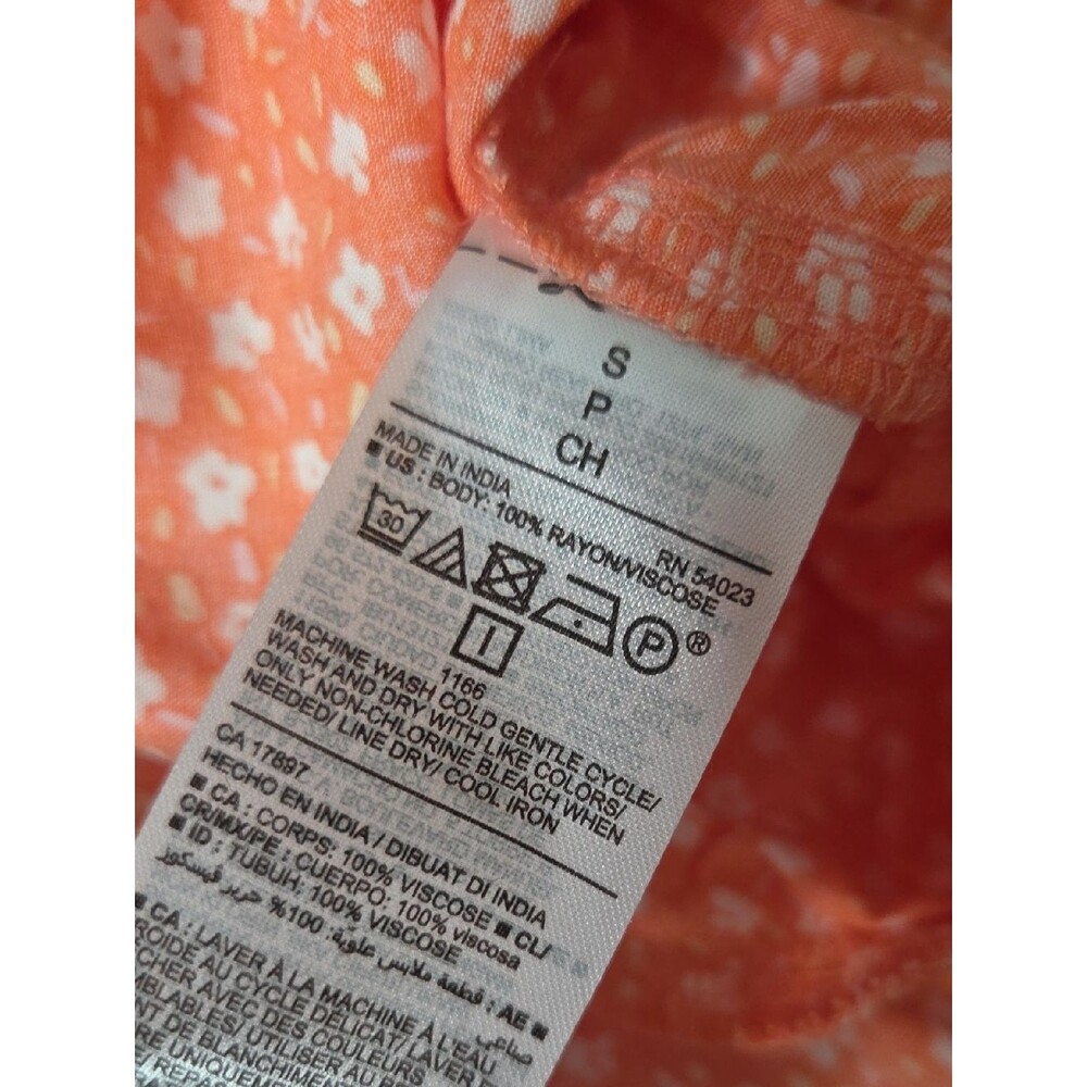 Old Navy Orange & White Floral Romper - Picture 7 of 7
